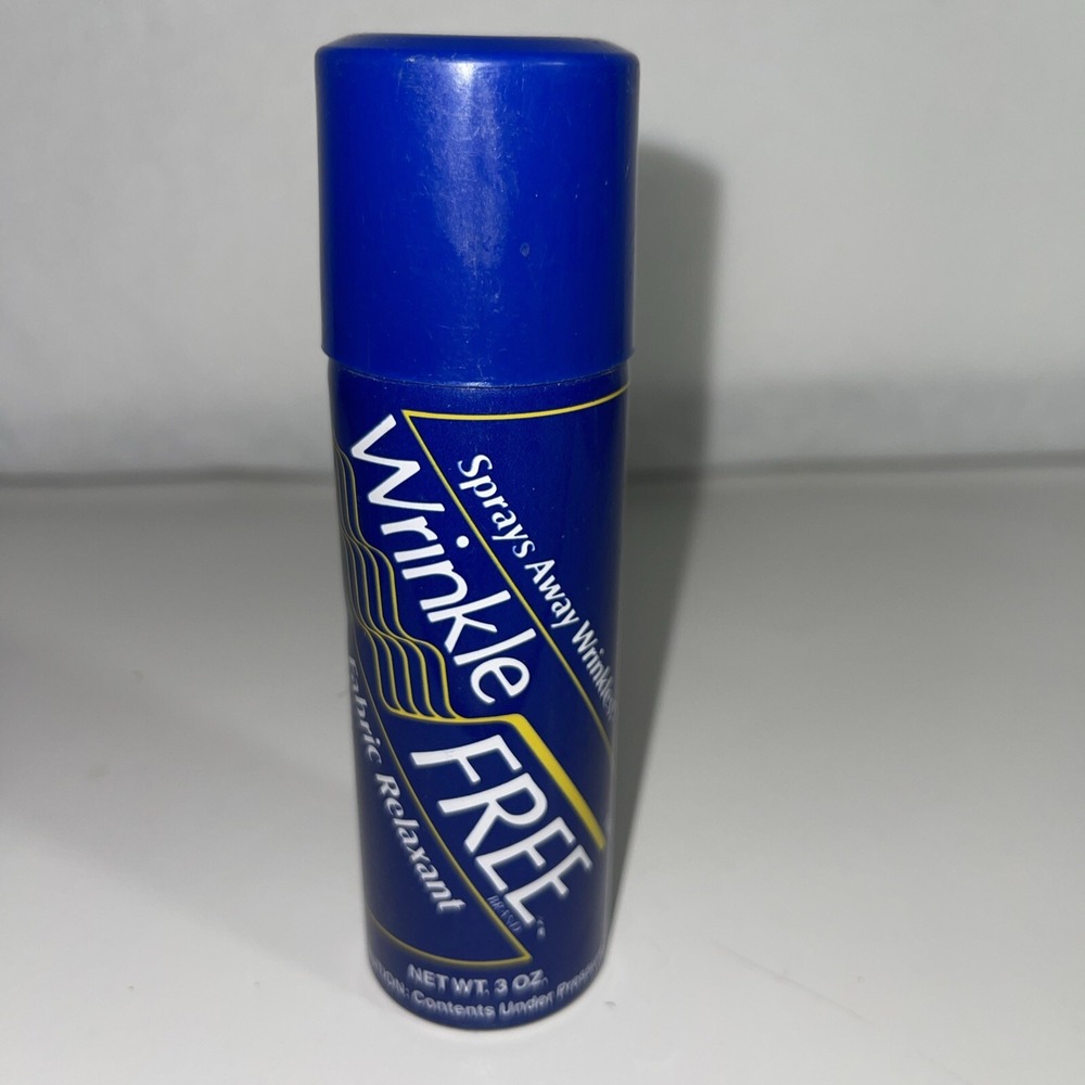 Vintage 1986 Wrinkle Free Brand Fabric Relaxant Spray New 3oz
